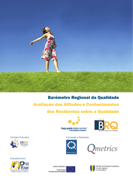 Conhecimentos sobre a Qualidade - Direção Regional do Comércio