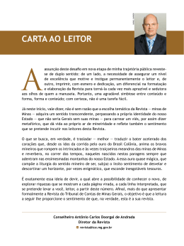 CARTA AO LEITOR - Revista do TCE