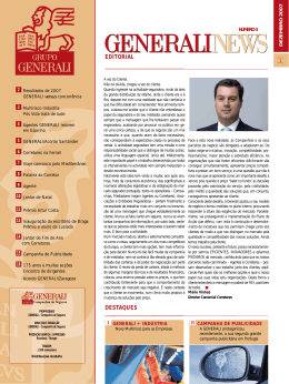Generali News Nº4 Dezembro 2007