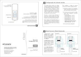Manual de Configuração e Uso - Controle Remoto CR6F para uso