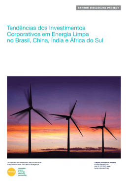 Tendências dos Investimentos Corporativos em Energia