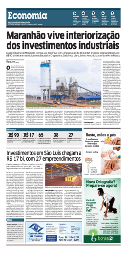Maranhão vive interiorização dos investimentos