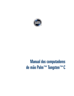 Manual dos computadores de mão Palm Tungsten C