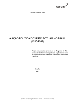A ação política dos intelectuais no Brasil