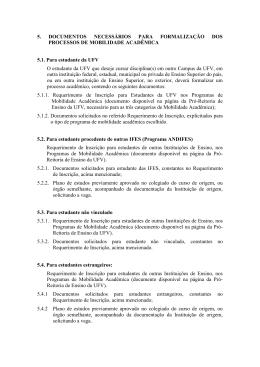 5. DOCUMENTOS NECESSÁRIOS PARA - PRE