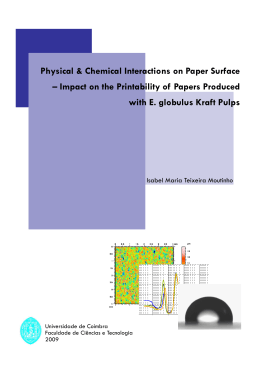 Physical & Chemical Interactions on Paper Surface – Impact on the