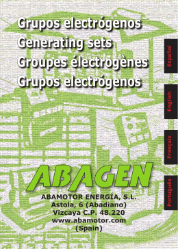 manual en pdf de Grupos Electrógenos