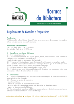 Regulamento - Faculdade Batista