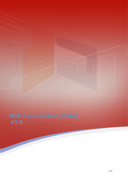 Web Input Module (LUNA) V2.0
