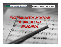 INSTRUMENTOS MUSICAIS DE ORQUESTRA SINFÔNICA