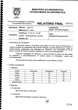 Relatório Final emitido em 17/07/97