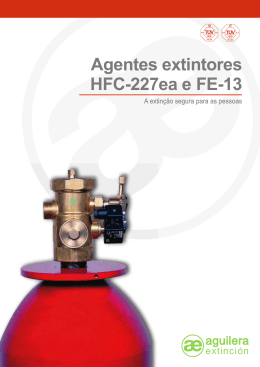Agentes extintores HFC-227ea e FE-13