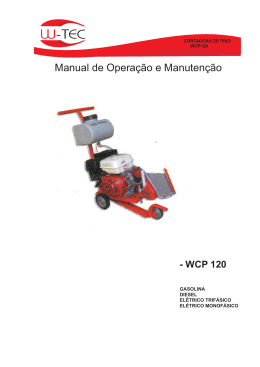 Manual Cortadora WCP 120 - W-Tec