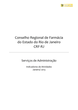 Conselho Regional de Farmácia do Estado do Rio de Janeiro CRF-RJ