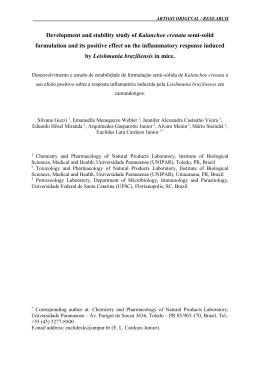Development and stability study of Kalanchoe crenata semi