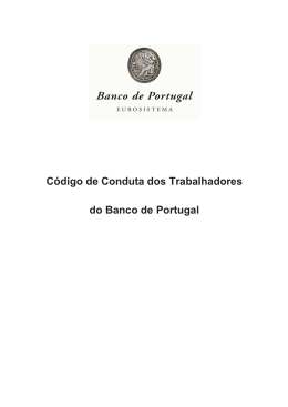 Código de Conduta dos Trabalhadores do Banco de Portugal