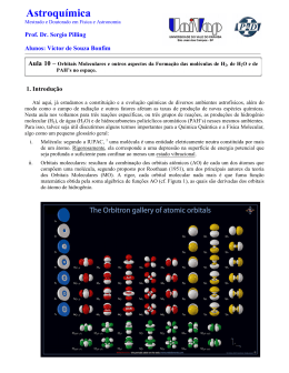 Aula 10 - Orbitais moleculares e a Formação da molécula