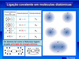 Química Ligação covalente em moléculas diatómicas
