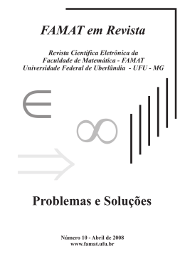 Problemas e Soluções - Faculdade de Matemática