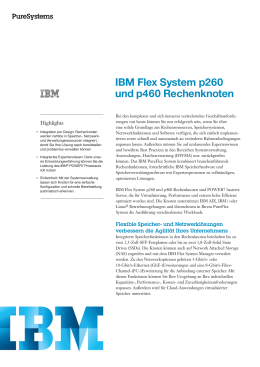 IBM Flex System p260 und p460 Rechenknoten