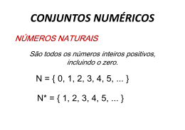 Conjuntos Númericos - aula 02 - Luiz Luz