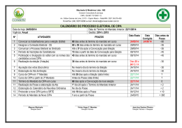 Calendário CIPA 2014-2015