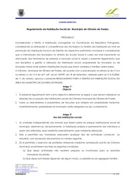 Regulamento HS - 19-04-2011 - Câmara Municipal de Oliveira de
