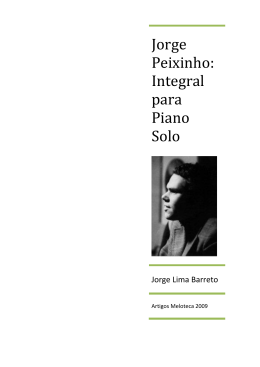 Jorge Peixixnho - Integral para Piano Solo