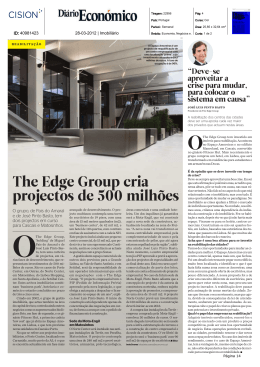The Edge Group cria projectos de 500 milhões
