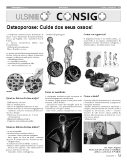 Osteoporose: Cuide dos seus ossos!