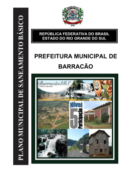 PMSB - prefeitura municipal de barracão/rs
