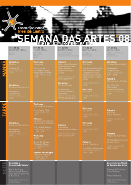 SEMANA DAS ARTES`08