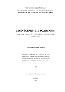 Munícipes e escabinos - Biblioteca Digital de Teses e Dissertações