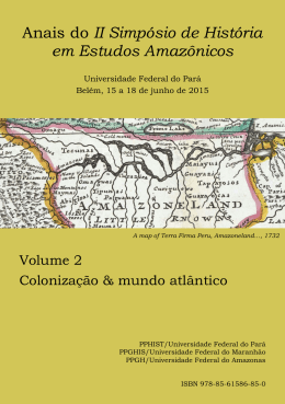 Volume 2 - Colonização e mundo atlântico