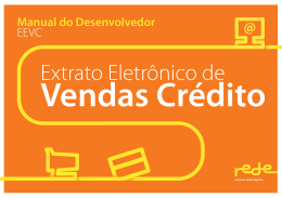 EEVC – Extrato Eletrônico de Vendas Crédito
