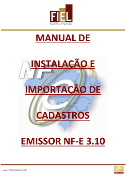 manual de instalação e importação de cadastros emissor nf