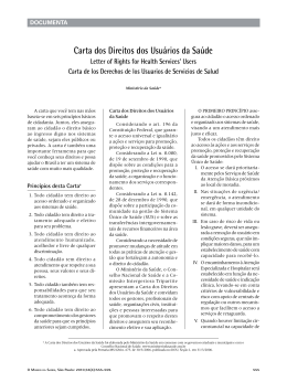 Carta dos Direitos dos Usuários da Saúde