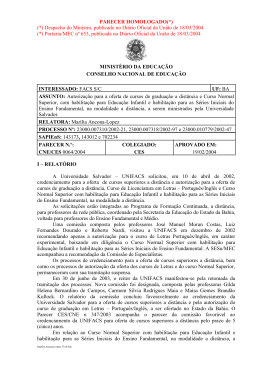 Parecer CNE/CES nº 64/2004, aprovado em 19 de fevereiro de 2004