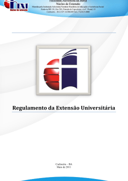 Regulamento - Faculdade Adventista da Bahia