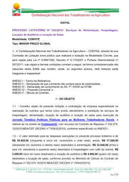 EDITAL PROCESSO LICITATÓRIO Nº 032/2015– Serviços