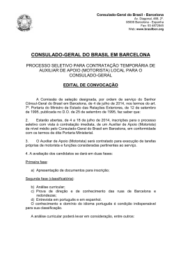 CONSULADO-GERAL DO BRASIL EM BARCELONA