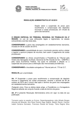 Resolução Administrativa nº 43/2015