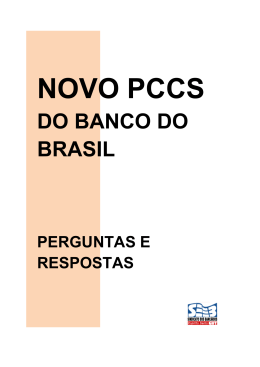 NOVO PCCS - Sindicato dos Bancários
