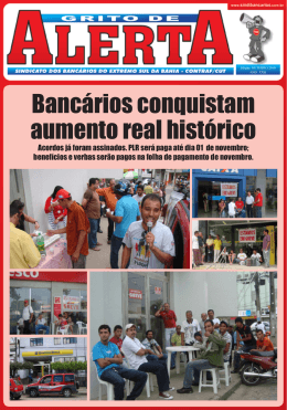 2010 BANCáRIOS CONQUISTAM AUMENTO REAL HISTóRICO