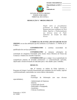 Resolução nº 008/2011/PRES/TP - Tribunal de Justiça do Estado de