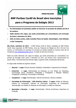 PRESS RELEASE - BNP Paribas Cardif