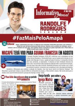 INFORMATIVO. 003.2015.cdr - Blog do Senador Randolfe Rodrigues