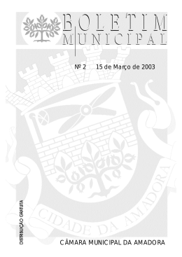 15 de Março de 2003 - Câmara Municipal da Amadora