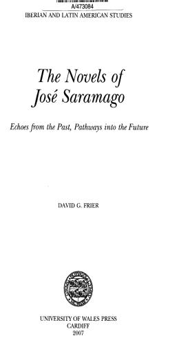 The Novels of Jose Saramago