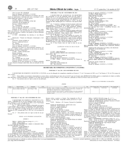 Cópia do Diário Oficial da União contendo o número do Pronac do